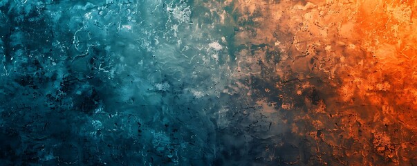 Teal Orange Black Textured Gradient Background