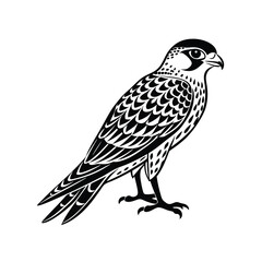 Fototapeta premium Kestrel Bird Silhouette Vector