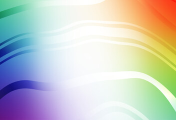 Light Multicolor vector blurred and colored pattern.