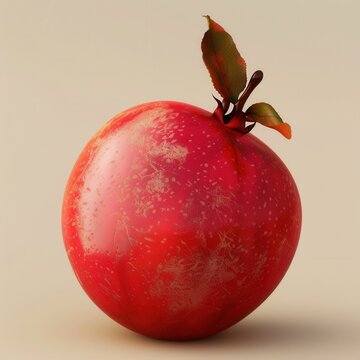 Close-up of a ripe pomerac fruit. Botanical perfection concept