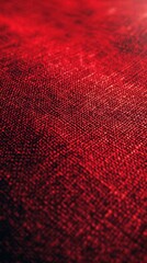 Vibrant Red Fabric Texture. Rich and Textured Surface