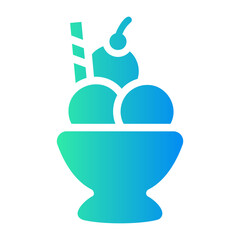 ice cream Gradient icon
