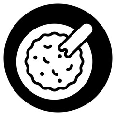 healthy food glyph icon