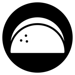 tortilla glyph icon
