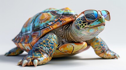 Cool Turtle in Sunglasses