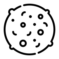 dessert line icon