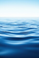 Naklejka premium Soothing Blue Water Ripples Background