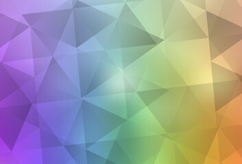 Obraz premium Light Multicolor vector polygon abstract background.