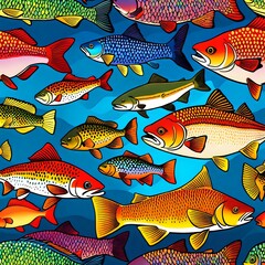 Underwater Beauty Trout Fish in Marvelous Detail Underwater Beauty Trout Fish in Marvelous Detail - High-Quality Photo - Generative Ai