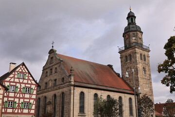 Blick in die Altstadt von Altdorf bei Nürnberg in Bayern