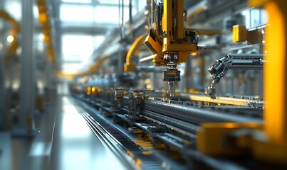 Industrial Automation: Robotic Arm on Assembly Line