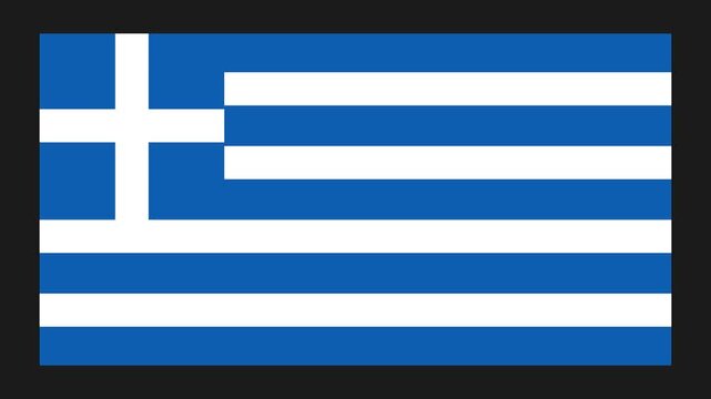 Greece Paper Folding Flag, Greece Flag, Flags Animation, Greece Banner, Celebration, Patriots, 4K Animation, Surface Texture, Background.