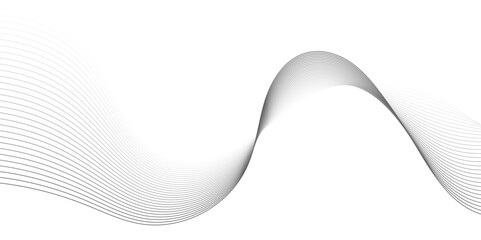 Wave business curve lines on transparent background. Abstract wavy ocean line and future technology, business, voice, sound, music, poster, banner background.