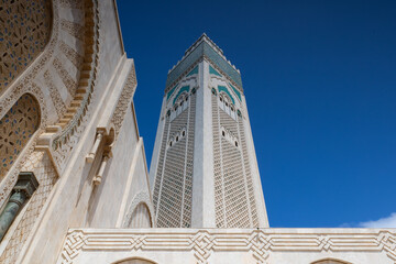 Obraz premium Hassan II Mosque, second largest functioning mosque in AfricaCa