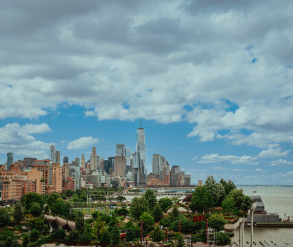 panorama downtown Manhattan New York