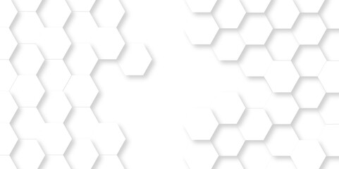 	
White Hexagonal Background. Luxury White Pattern. Vector Illustration. 3D Futuristic abstract honeycomb mosaic white background. geometric mesh cell texture. modern futuristic wallpaper.