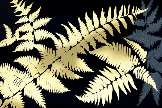 pattern with fern leaves 