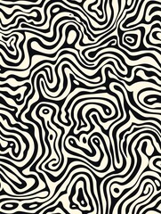 Fototapeta premium An abstract design with chaotic and whimsical squiggles on a seamless background.