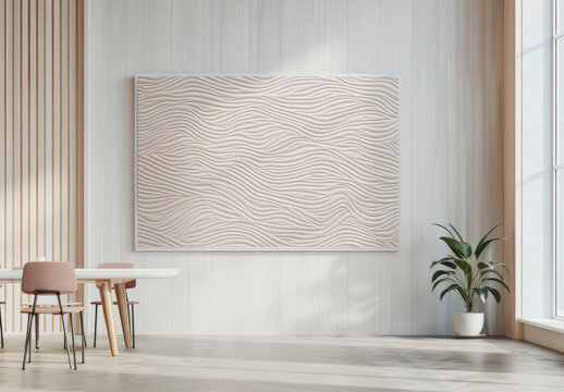 Interior Photo Frame Mockup With Generative AI