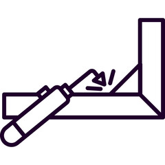 Welding Service Line Icon