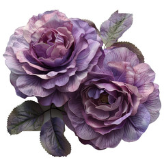 Obraz premium Purple flower isolated on a transparent background for web, banner, wallpaper