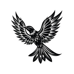 Sa brewing Hummingbird Silhouette Vector