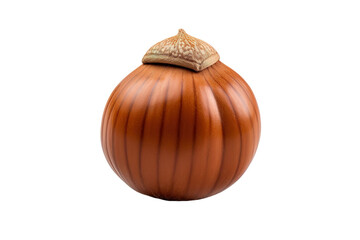 Delightful Decorative Nut-Shaped Container Resting on a Bright Surface During Afternoon Light on Transparent PNG Background.