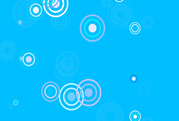 Light Pink, Blue vector background with spots.