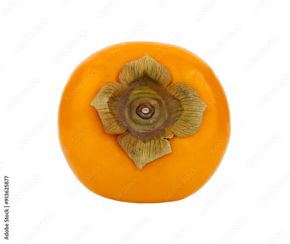 Poster fresh ripe persimmons isolated on transparent png