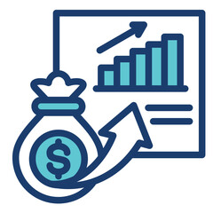 Obraz premium Capital Gains Icon
