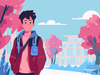 Obraz premium Mental Health Awareness for Boys: Breaking Down Barriers and Encouraging Help-Seeking