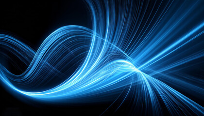 Abstract blue background element on black