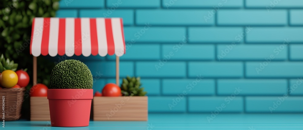 Poster dynamic seasonal pricing adjustments in vibrant retail setting - with copy space for text