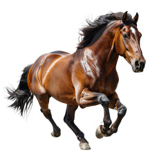 Obraz premium A horse isolated on a transparent background for web, banner, wallpaper