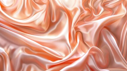 Obraz premium A soft and smooth pink fabric with a pattern of swirls and lines.