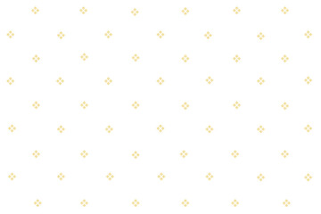 Artistic pattern with yellow square dots, white background, vector pattern, fabric pattern, decoration.