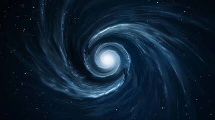 Obraz premium A simple galaxy spiral with stars, clean and minimalistic, 2D vector illustration, uncomplicated lines and shapes