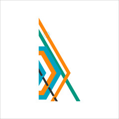Corner shape abstract modern. Modern geometric background for business presentation. vector illustration