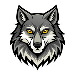 Fototapeta premium wolf skull illustration