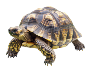 Tortoise Isolated on Transparent Background
