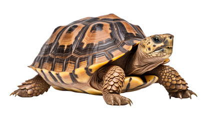 Fototapeta premium Tortoise Isolated on Transparent Background 