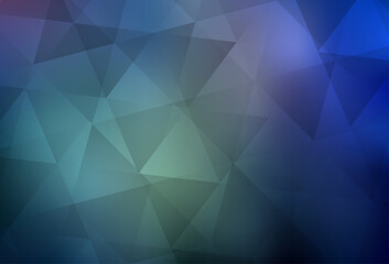 Light BLUE vector gradient triangles texture.