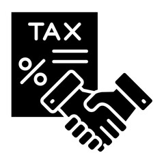 Obraz premium Tax Treaty Icon