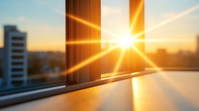 Monday Morning Optimism: Sunlit Office Space with Copy Space for Text