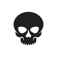 Human Skull Silhouette Vector