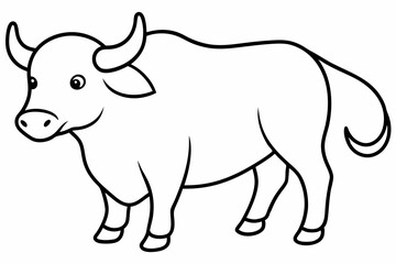 goat cartoon isolated on white