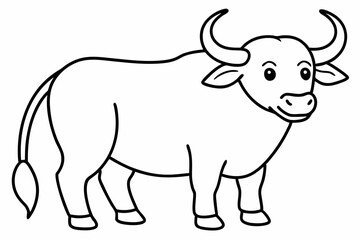 illustration of a bull