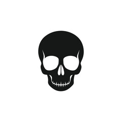 Human Skull Silhouette Vector