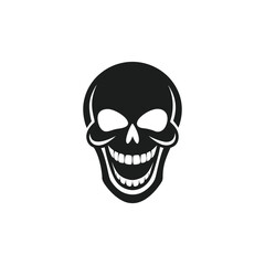 Human Skull Silhouette Vector