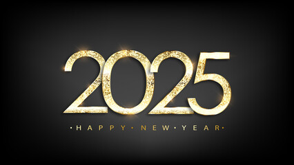 2025 Happy New Year Greeting Card